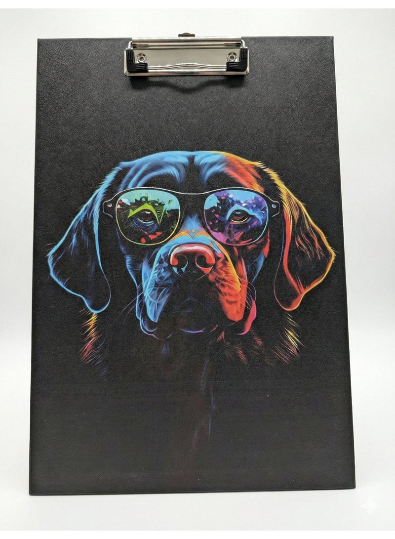 Exam Pad / Clipboard with Ludo Board Game Back - 9.5 x 13.75 Inch - Multicolor - Image 1